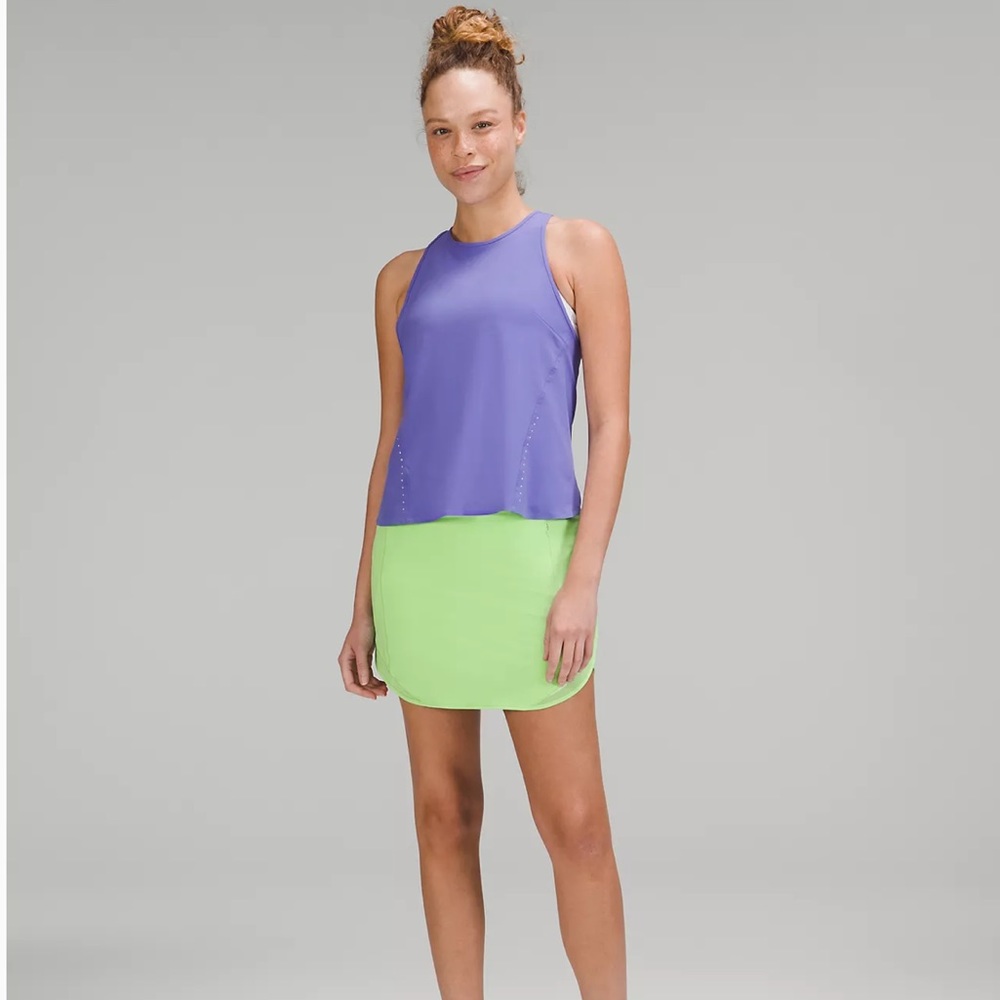 NWT Lululemon’s Hotty Hot High Rise Running Tennis Skirt Long Green Size  2